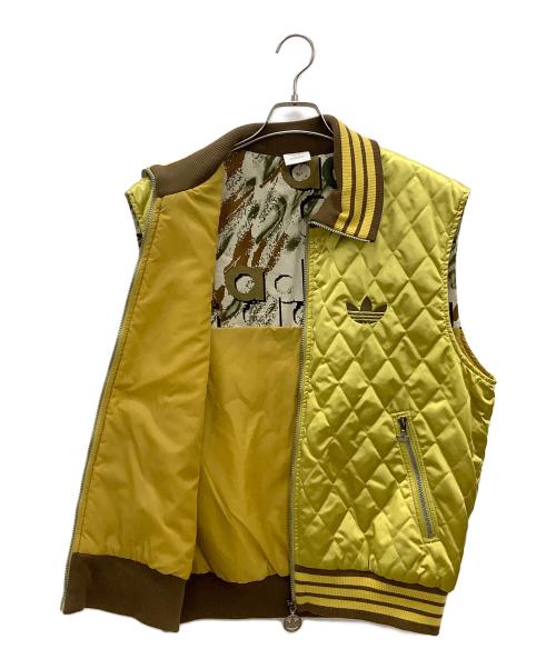 adidas Originals（アディダスオリジナル）adidas Originals (アディダスオリジナル) キルティングベスト イエロー サイズ:Mの古着・服飾アイテム