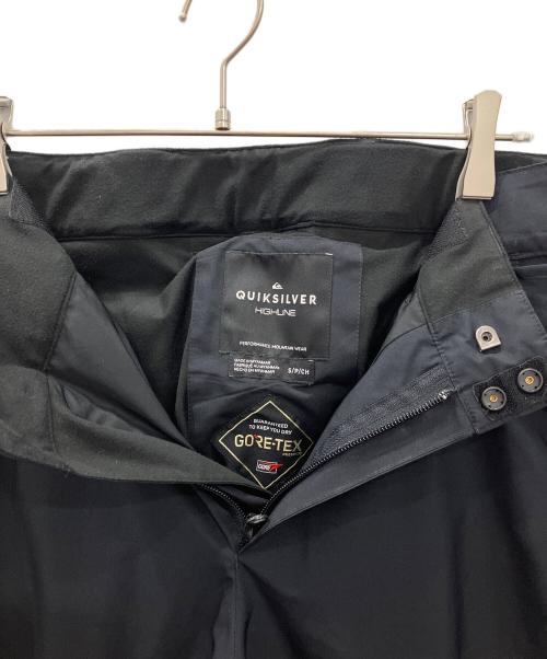 Quiksilver（クイックシルバー）Quiksilver (クイックシルバー) スノーボードウェア(パンツ)　Quiksilver　メンズ　ブラック　GORE-TEX ブラック サイズ:Sの古着・服飾アイテム