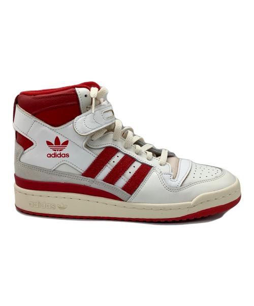 adidas（アディダス）adidas (アディダス) ハイカットスニーカー　adidas　メンズ　GY6972　Forum 84 HI Cloud White Team Red レッド×ホワイト サイズ:27の古着・服飾アイテム