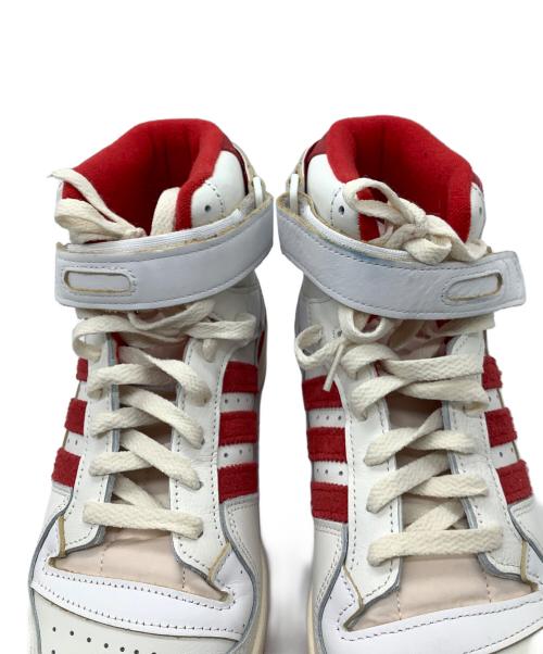 adidas（アディダス）adidas (アディダス) ハイカットスニーカー　adidas　メンズ　GY6972　Forum 84 HI Cloud White Team Red レッド×ホワイト サイズ:27の古着・服飾アイテム