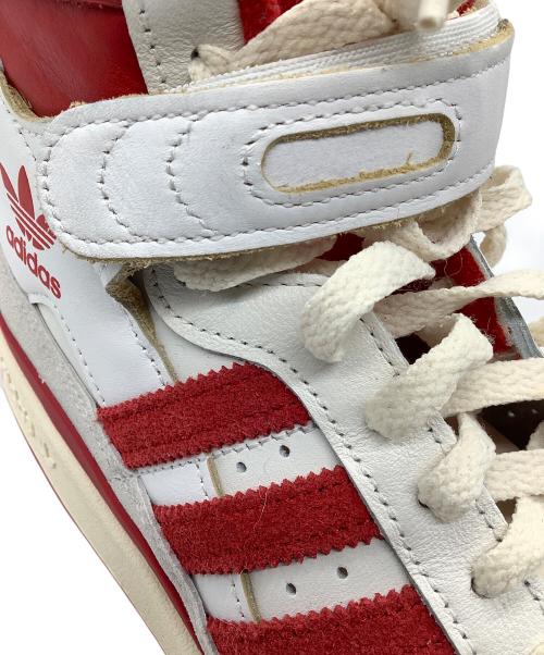 adidas（アディダス）adidas (アディダス) ハイカットスニーカー　adidas　メンズ　GY6972　Forum 84 HI Cloud White Team Red レッド×ホワイト サイズ:27の古着・服飾アイテム