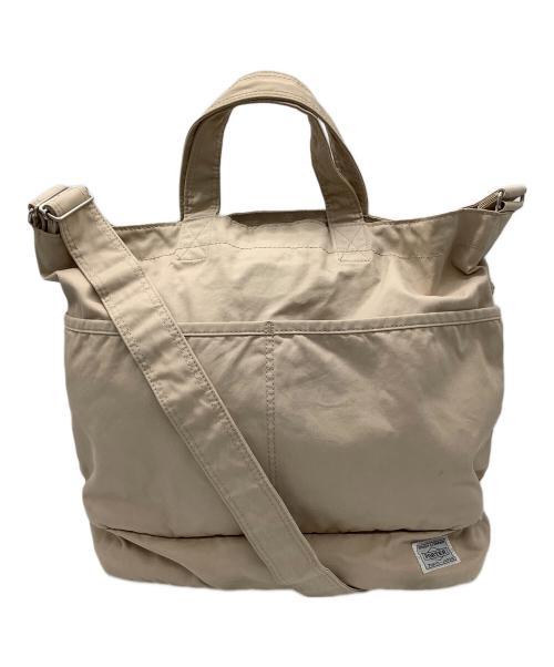 PORTER（ポーター）PORTER (ポーター) ショルダートートバッグ　フェイバー　ベージュ ベージュの古着・服飾アイテム
