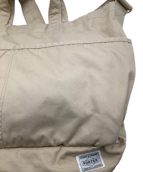 PORTER（ポーター）PORTER (ポーター) ショルダートートバッグ　フェイバー　ベージュ ベージュの古着・服飾アイテム