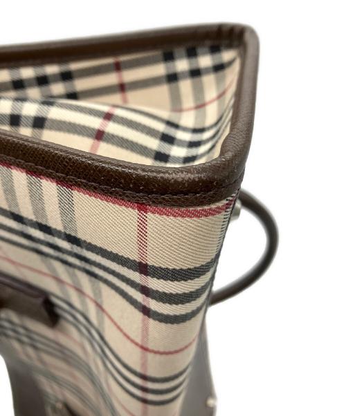 BURBERRY（バーバリー）BURBERRY (バーバリー) ハンドバッグ　BURBERRY　レディース　ブラウン　チェック ブラウンの古着・服飾アイテム