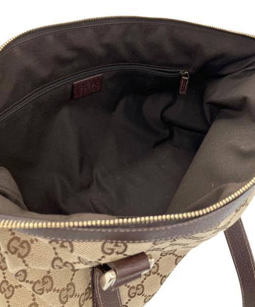 GUCCI（グッチ）GUCCI (グッチ) トートバッグ　GUCCI　レディース　ベージュ　GGキャンバス ベージュの古着・服飾アイテム