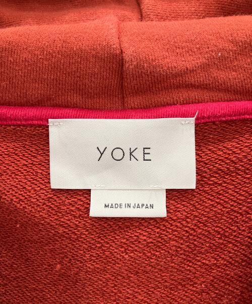 YOKE（ヨーク）YOKE (ヨーク) ハーフジップスウェット レッド サイズ:3の古着・服飾アイテム