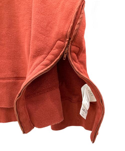 YOKE（ヨーク）YOKE (ヨーク) ハーフジップスウェット レッド サイズ:3の古着・服飾アイテム