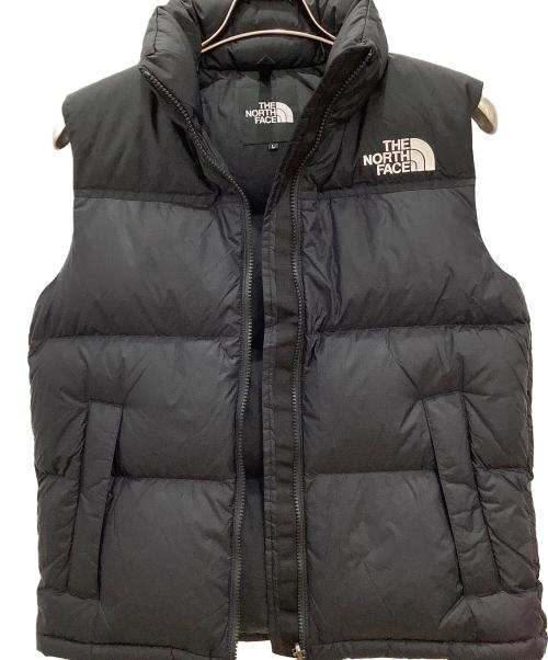 THE NORTH FACE（ザ ノース フェイス）THE NORTH FACE (ザ ノース フェイス) ダウンジャケット　THE NORTH FACE　レディース　ブラック　タグ付　ヌプシベスト ブラック サイズ:Lの古着・服飾アイテム