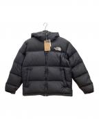THE NORTH FACEザ ノース フェイス）の古着「ダウンジャケット　THE NORTH FACE　メンズ　ブラック　タグ付　ヌプシフーディー　」｜ブラック