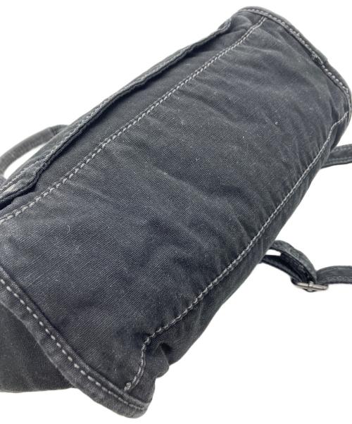 DIESEL（ディーゼル）DIESEL (ディーゼル) 2wayデニムショルダーバッグ ブラックの古着・服飾アイテム