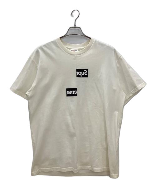 SUPREME（シュプリーム）SUPREME (シュプリーム) COMME des GARCONS (コムデギャルソン) 半袖カットソー　Supreme　COMME des GARCONS　メンズ　ホワイト ホワイト サイズ:Lの古着・服飾アイテム
