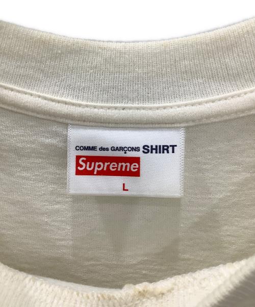SUPREME（シュプリーム）SUPREME (シュプリーム) COMME des GARCONS (コムデギャルソン) 半袖カットソー　Supreme　COMME des GARCONS　メンズ　ホワイト ホワイト サイズ:Lの古着・服飾アイテム