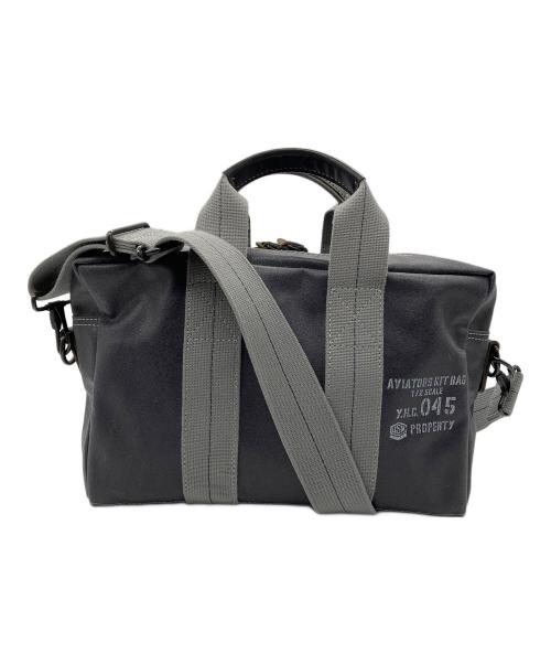 横濱帆布鞄（ヨコハマハンプカバン）横濱帆布鞄 (ヨコハマハンプカバン) M24A14 Aviators Kit Bag 1/2 ネイビーの古着・服飾アイテム