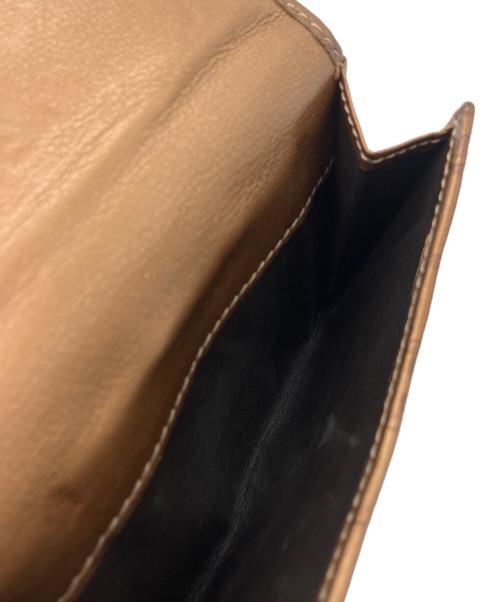 GUCCI（グッチ）GUCCI (グッチ) 2つ折り財布　GUCCI　箱付　ブラウン　GG柄 ブラウンの古着・服飾アイテム