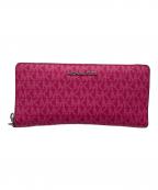 MICHAEL KORSマイケル・コース）の古着「長財布　シグネチャー　ピンク」