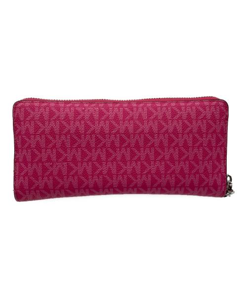 MICHAEL KORS（マイケル・コース）MICHAEL KORS (マイケル・コース) 長財布　シグネチャー　ピンクの古着・服飾アイテム