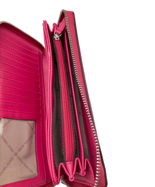 MICHAEL KORS（マイケル・コース）MICHAEL KORS (マイケル・コース) 長財布　シグネチャー　ピンクの古着・服飾アイテム