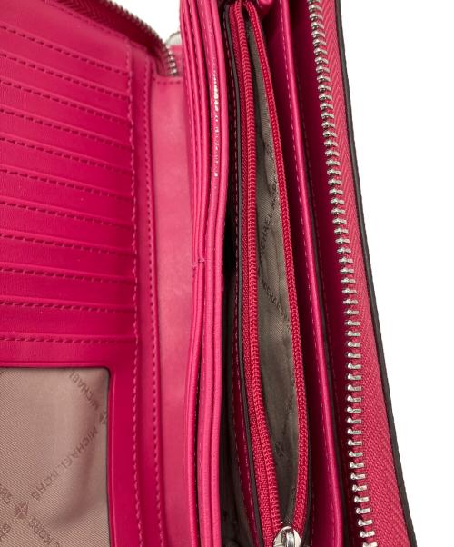 MICHAEL KORS（マイケル・コース）MICHAEL KORS (マイケル・コース) 長財布　シグネチャー　ピンクの古着・服飾アイテム