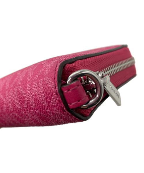 MICHAEL KORS（マイケル・コース）MICHAEL KORS (マイケル・コース) 長財布　シグネチャー　ピンクの古着・服飾アイテム