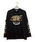 WILDSIDE BROSH（ワイルドサイドブロッシュ）の古着「長袖カットソー　WILDSIDE BROSH　メンズ　ブラック　TATTOO Long Sleeve T-Shirt」｜ブラック