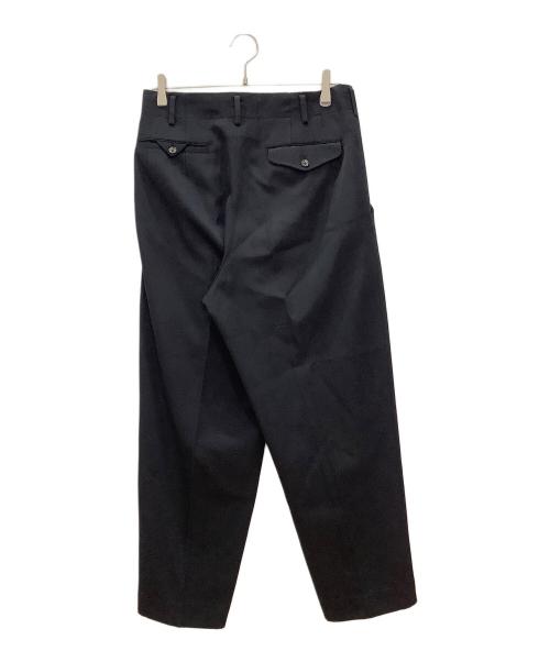 YOHJI YAMAMOTO（ヨウジヤマモト）YOHJI YAMAMOTO (ヨウジヤマモト) ツータックパンツ　YOHJI YAMAMOTO　メンズ　ブラック ブラック サイズ:Sの古着・服飾アイテム