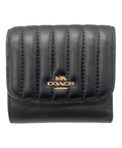 COACH ブラック 三つ折り財布　未使用 中古・古着通販】COACH (コーチ) 3つ折り財布 ブルー｜ブランド・古着