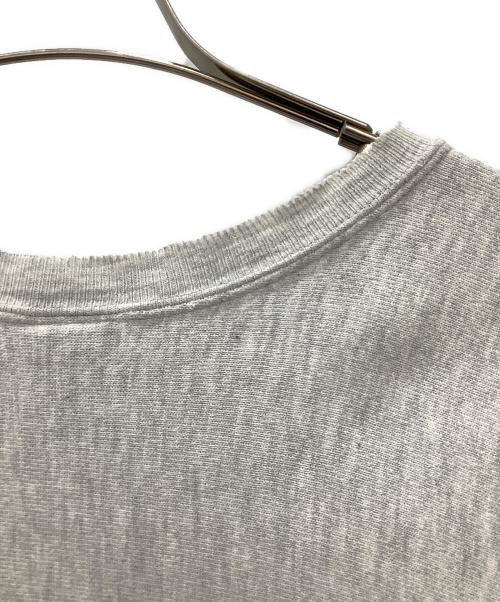 Champion REVERSE WEAVE（チャンピオン リバース ウィーブ）Champion REVERSE WEAVE (チャンピオン リバース ウィーブ) スウェット　Champion REVERSE WEAVE　メンズ　グレー　ダメージ有　刺繍タグ 90’s 古着 目付き グレー サイズ:Mの古着・服飾アイテム