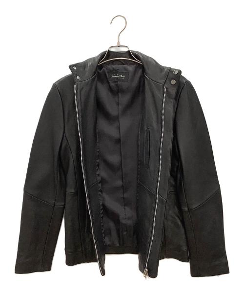 TORNADO MART（トルネードマート）TORNADO MART (トルネードマート) シングルライダースジャケット　TORNADO MART　メンズ　ブラック　ラムレザー ブラック サイズ:Lの古着・服飾アイテム