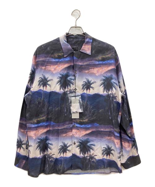 LAD MUSICIAN（ラッドミュージシャン）LAD MUSICIAN (ラッドミュージシャン) 長袖シャツ　LAD MUSICIAN　メンズ　ブルー×ブラック　タグ付 ブルー×ブラック サイズ:44の古着・服飾アイテム