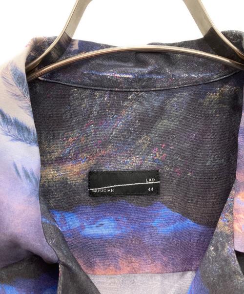 LAD MUSICIAN（ラッドミュージシャン）LAD MUSICIAN (ラッドミュージシャン) 長袖シャツ　LAD MUSICIAN　メンズ　ブルー×ブラック　タグ付 ブルー×ブラック サイズ:44の古着・服飾アイテム