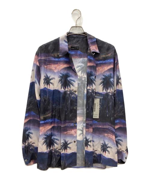 LAD MUSICIAN（ラッドミュージシャン）LAD MUSICIAN (ラッドミュージシャン) 長袖シャツ　LAD MUSICIAN　メンズ　ブルー×ブラック　タグ付 ブルー×ブラック サイズ:44の古着・服飾アイテム