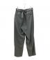 ATTACHMENT (アタッチメント) PE CONPACT TWILL BELTED TAPERED FIT TROUSERS　ATTACHMENT　メンズ　グレー　タグ付 グレー サイズ:2：16000円
