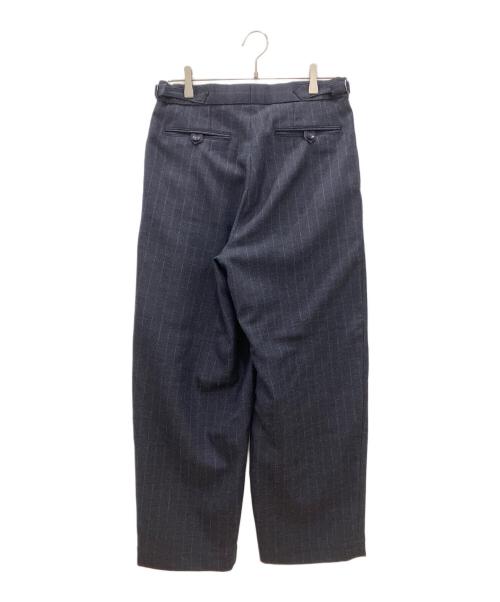 MARKA（マーカ）MARKA (マーカ) オフィサーパンツ 2タックワイド　MARKA　メンズ　ネイビー　ストライプ ネイビー サイズ:1の古着・服飾アイテム