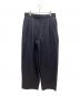 MARKA（マーカ）の古着「オフィサーパンツ 2タックワイド　MARKA　メンズ　ネイビー　ストライプ」｜ネイビー