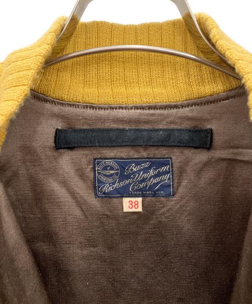 Buzz Rickson’s（バズリクソンズ）Buzz Rickson’s (バズリクソンズ) スーベニールツアージャケット　Buzz Rickson’s　メンズ　ブラック×イエロー　袖口穴有 ブラック×イエロー サイズ:38の古着・服飾アイテム