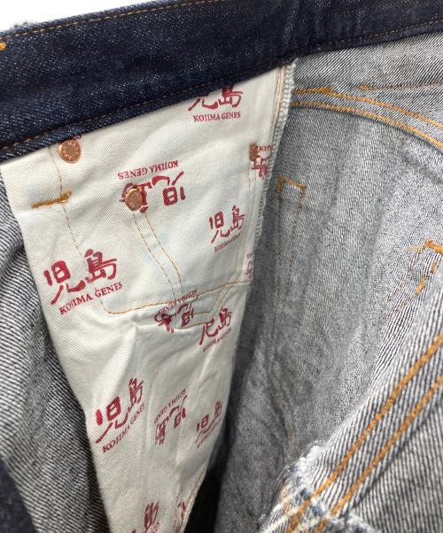 KOJIMA GENES（コジマジーンズ）KOJIMA GENES (コジマジーンズ) HONDA (ホンダ) 切替デニムパンツ　KOJIMA GENES　HONDA　メンズ　インディゴ　ストライプ　裏刺繍 インディゴ サイズ:34の古着・服飾アイテム