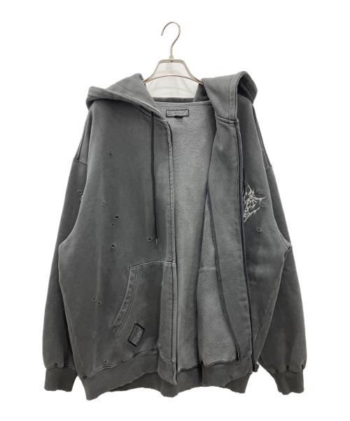 GALFY（ガルフィー）GALFY (ガルフィー) パーカー　GALFY　メンズ　グレー　 グレー サイズ:Lの古着・服飾アイテム