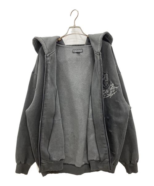 GALFY（ガルフィー）GALFY (ガルフィー) パーカー　GALFY　メンズ　グレー　 グレー サイズ:Lの古着・服飾アイテム