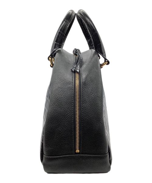 Vivienne Westwood（ヴィヴィアンウエストウッド）Vivienne Westwood (ヴィヴィアンウエストウッド) ミニボストンバッグ　ELITE　レザー　ブラック ブラックの古着・服飾アイテム