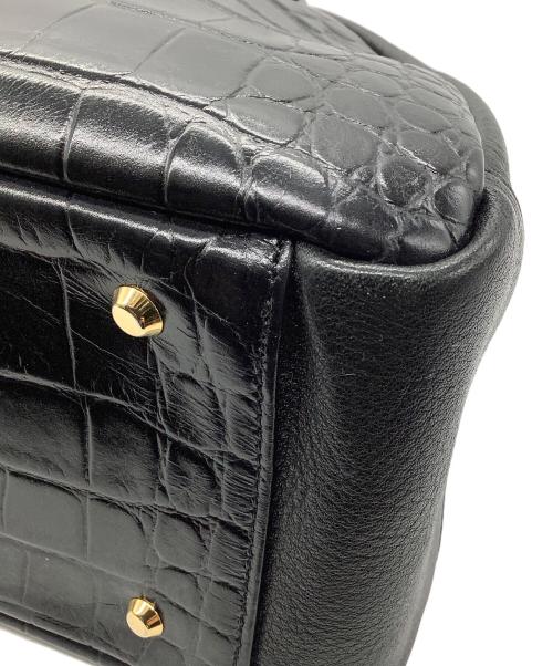 Vivienne Westwood（ヴィヴィアンウエストウッド）Vivienne Westwood (ヴィヴィアンウエストウッド) ミニボストンバッグ　ELITE　レザー　ブラック ブラックの古着・服飾アイテム