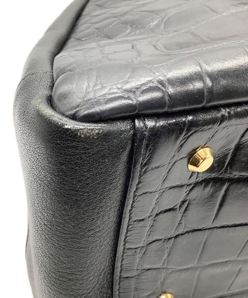 Vivienne Westwood（ヴィヴィアンウエストウッド）Vivienne Westwood (ヴィヴィアンウエストウッド) ミニボストンバッグ　ELITE　レザー　ブラック ブラックの古着・服飾アイテム