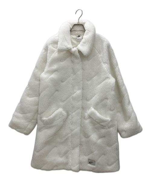 NIKE（ナイキ）NIKE (ナイキ) ボアコート　NIKE　レディース　ホワイト　タグ付き ホワイト サイズ:Mの古着・服飾アイテム