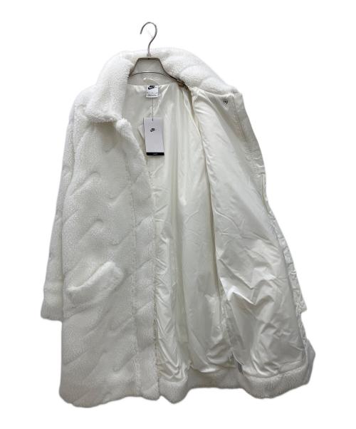 NIKE（ナイキ）NIKE (ナイキ) ボアコート　NIKE　レディース　ホワイト　タグ付き ホワイト サイズ:Mの古着・服飾アイテム