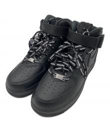 NIKE×SUPREME（ナイキ×シュプリーム）の古着「ハイカットスニーカー　NIKE　Supreme　メンズ　ブラック　AIR FORCE 1 MID "BLACK’’　箱あり」｜ブラック