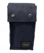 PORTERポーター）の古着「モバイルポーチ　PORTER　スモーキー　ネイビー」｜ネイビー