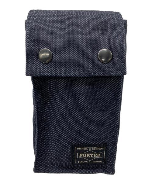 PORTER（ポーター）PORTER (ポーター) モバイルポーチ　PORTER　スモーキー　ネイビー ネイビーの古着・服飾アイテム