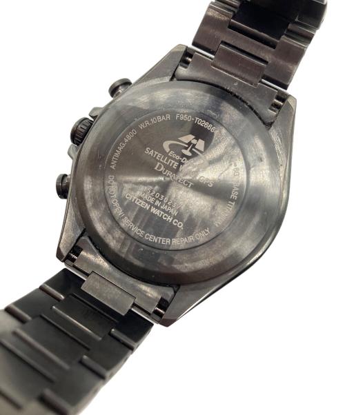 CITIZEN（シチズン）CITIZEN (シチズン) 腕時計　CITIZEN　アテッサ　電波ソーラー　動作確認済み　ブラック　SSブレスレット ブラックの古着・服飾アイテム