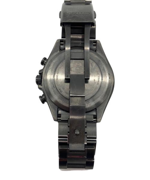 CITIZEN（シチズン）CITIZEN (シチズン) 腕時計　CITIZEN　アテッサ　電波ソーラー　動作確認済み　ブラック　SSブレスレット ブラックの古着・服飾アイテム