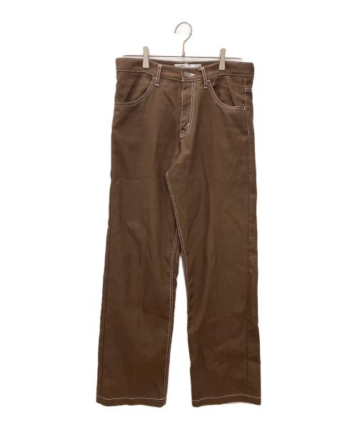 DAIRIKU（ダイリク）DAIRIKU (ダイリク) フラッシャープレスドパンツ　ブラウン ブラウン サイズ:表記無の古着・服飾アイテム
