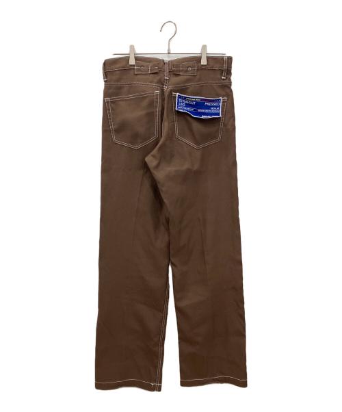 DAIRIKU（ダイリク）DAIRIKU (ダイリク) フラッシャープレスドパンツ　ブラウン ブラウン サイズ:表記無の古着・服飾アイテム